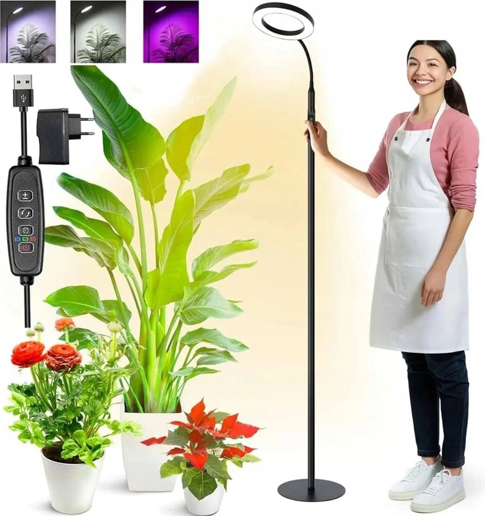 72LED-ES Növénytermesztő Lámpa állítható 58-170cm