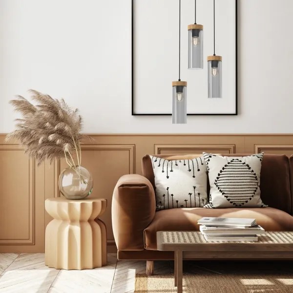 Csillár zsinóron ELICA 3xE27/60W/230V