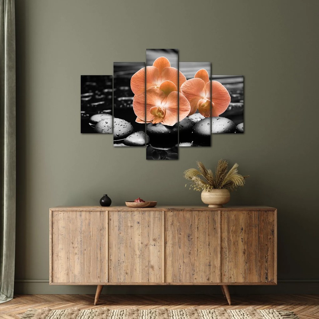 Kép - Narancssárga orchideák (150x105 cm)