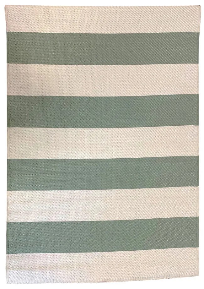 Kültéri szőnyeg, 2 oldalas, 180 x 120 cm, zöld-bézs