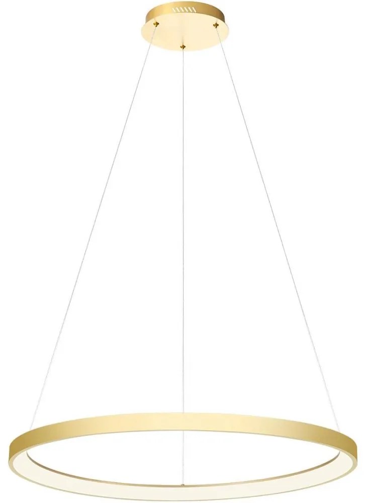 Redo 01-2676-LED Dimmelhető csillár zsinóron ICONIC LED/60W/230V átm. 78 cm arany