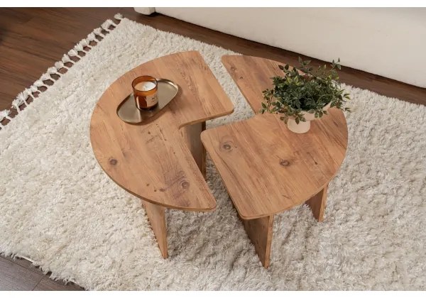 LUVIA fenyő dohányzóasztal