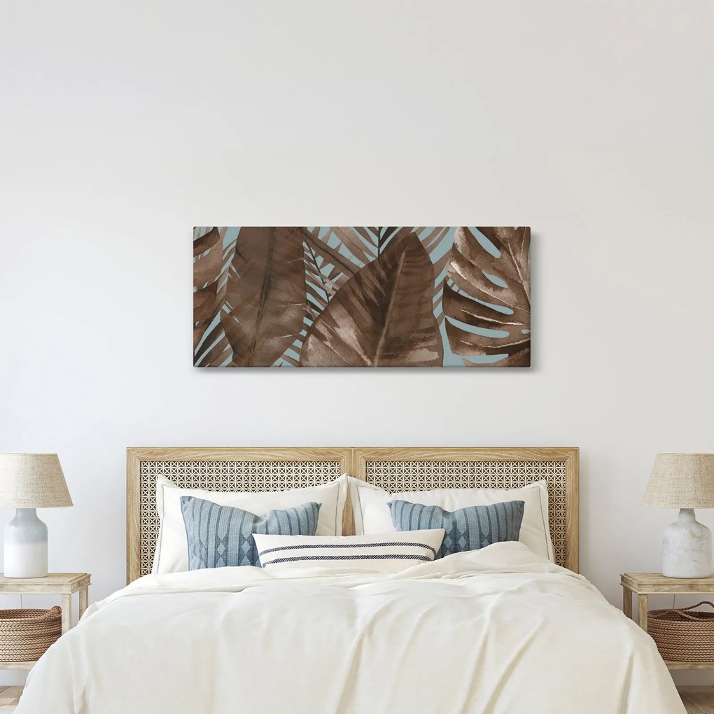 Kép - Pálma levél, akvarell (120x50 cm)