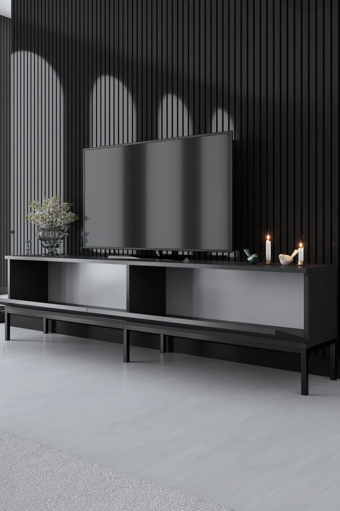 TV szekrény Lord - Anthracite, Black