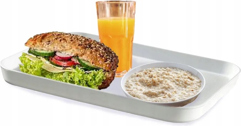 Reggeliző tálca bárpulthoz fehér Curver