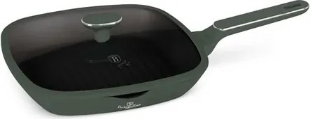 BerlingerHaus Grill serpenyő fedővel (28 cm) Matte Green Collection BH/8162