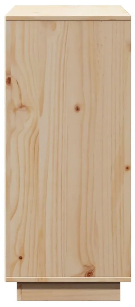 tömör fenyőfa tálalószekrény 110,5x35x80 cm