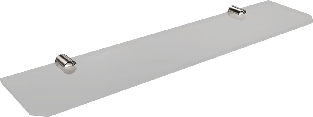 Üvegpolc keret nélkül 50 cm Króm, 6mm átlátszó üveg