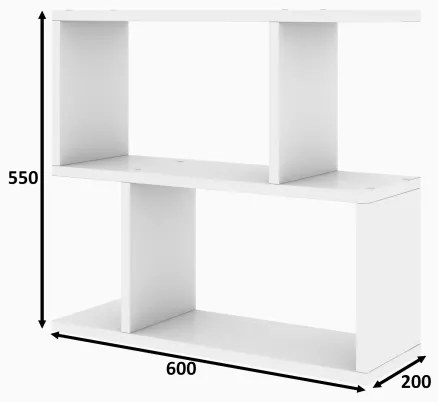 Asztal LALE 55x60 cm fehér