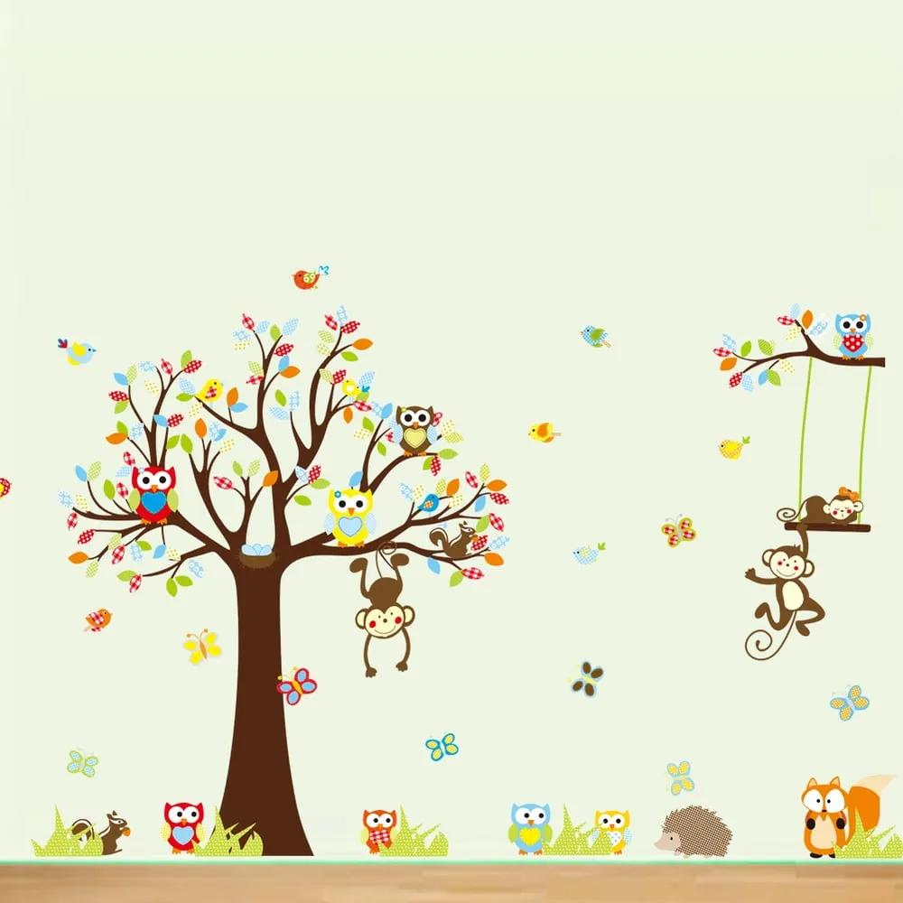 Cute Monkeys Playing On Trees falmatrica szett - Ambiance