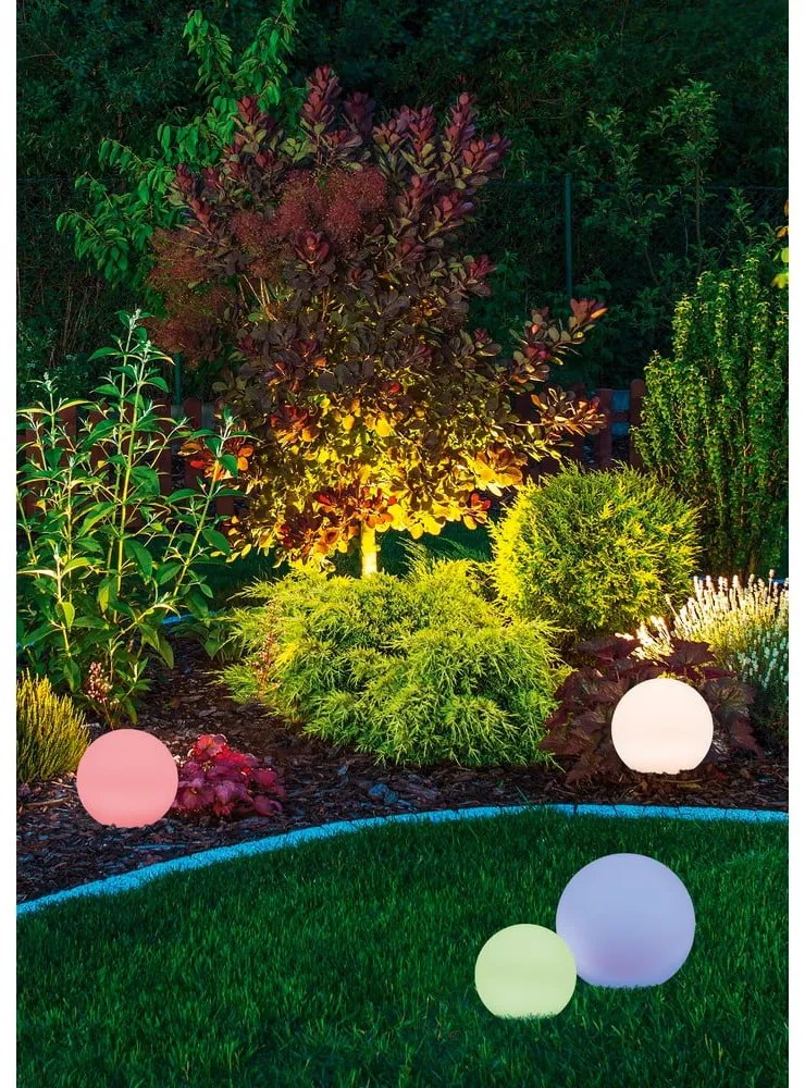 Napelemes LED kültéri lámpa (magasság 17 cm) Melo – Trio