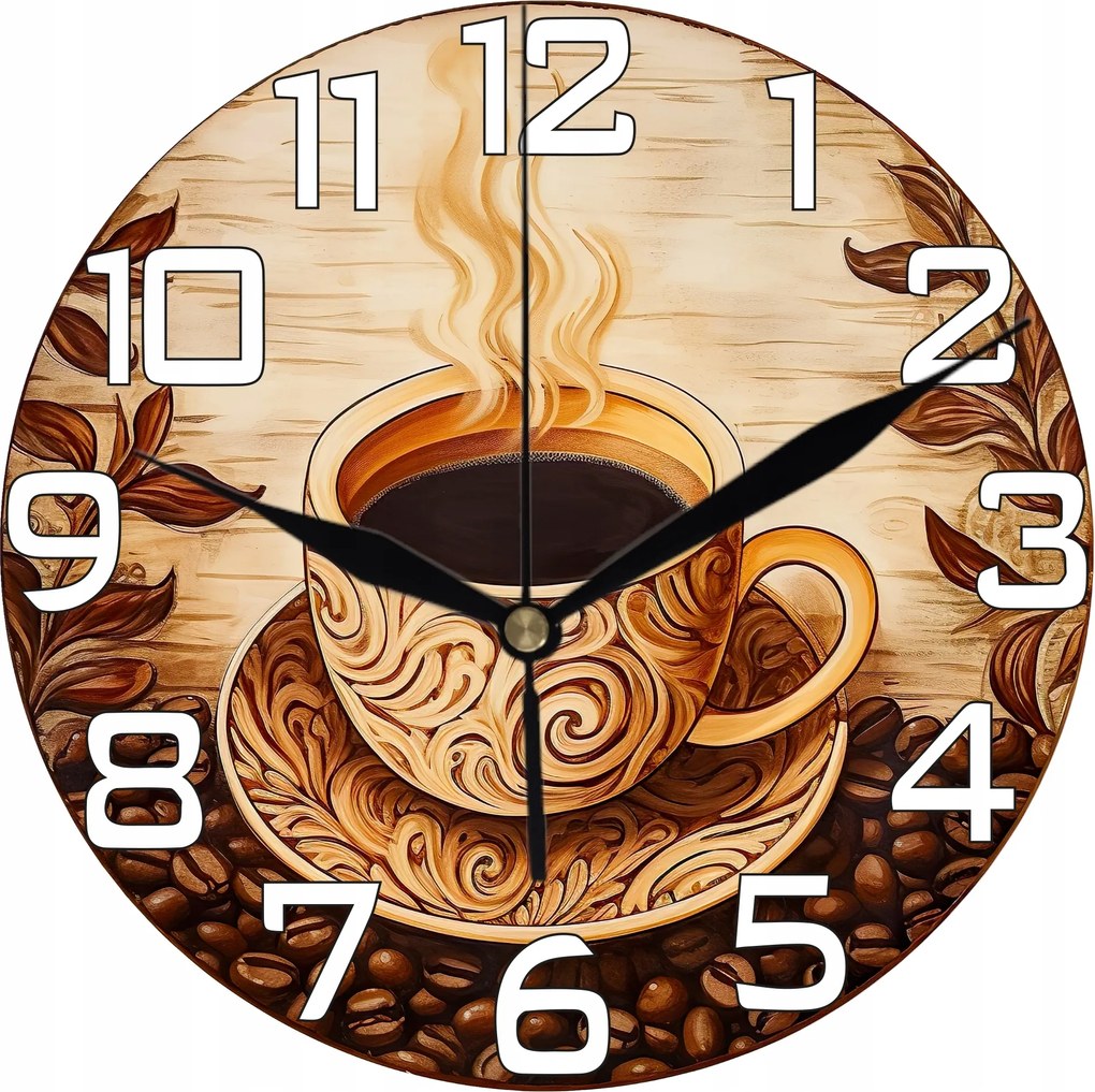 Falióra Téma Kávéscsésze Retro Look Ideális Nappali Ajándék