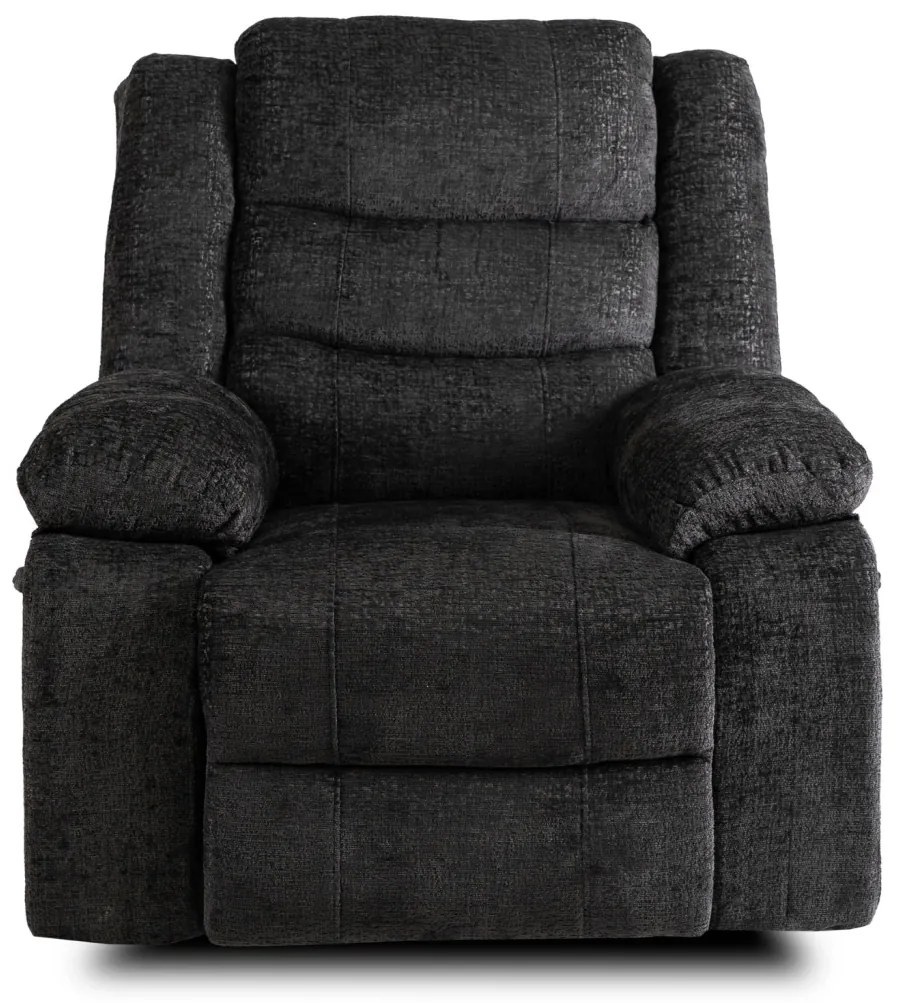 Modern Relaxfotel Vintage Fekete Bársony Kárpittal. ARTURO