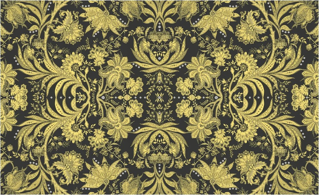 Fotótapéta Flizelina Virágok Díszítés Luxus Vintage Art déco 312x219 +ragasztó