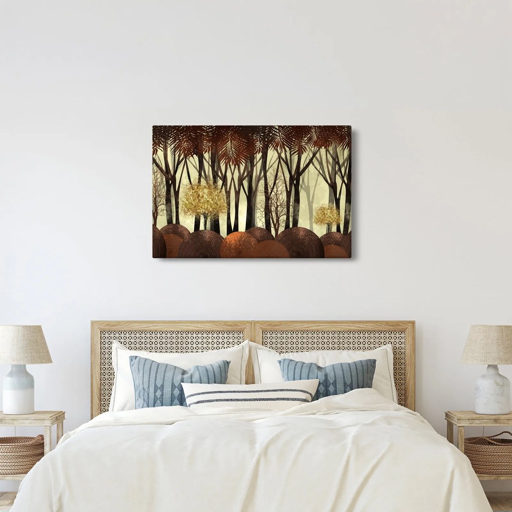 Kép - Dekoratív erdő (90x60 cm)