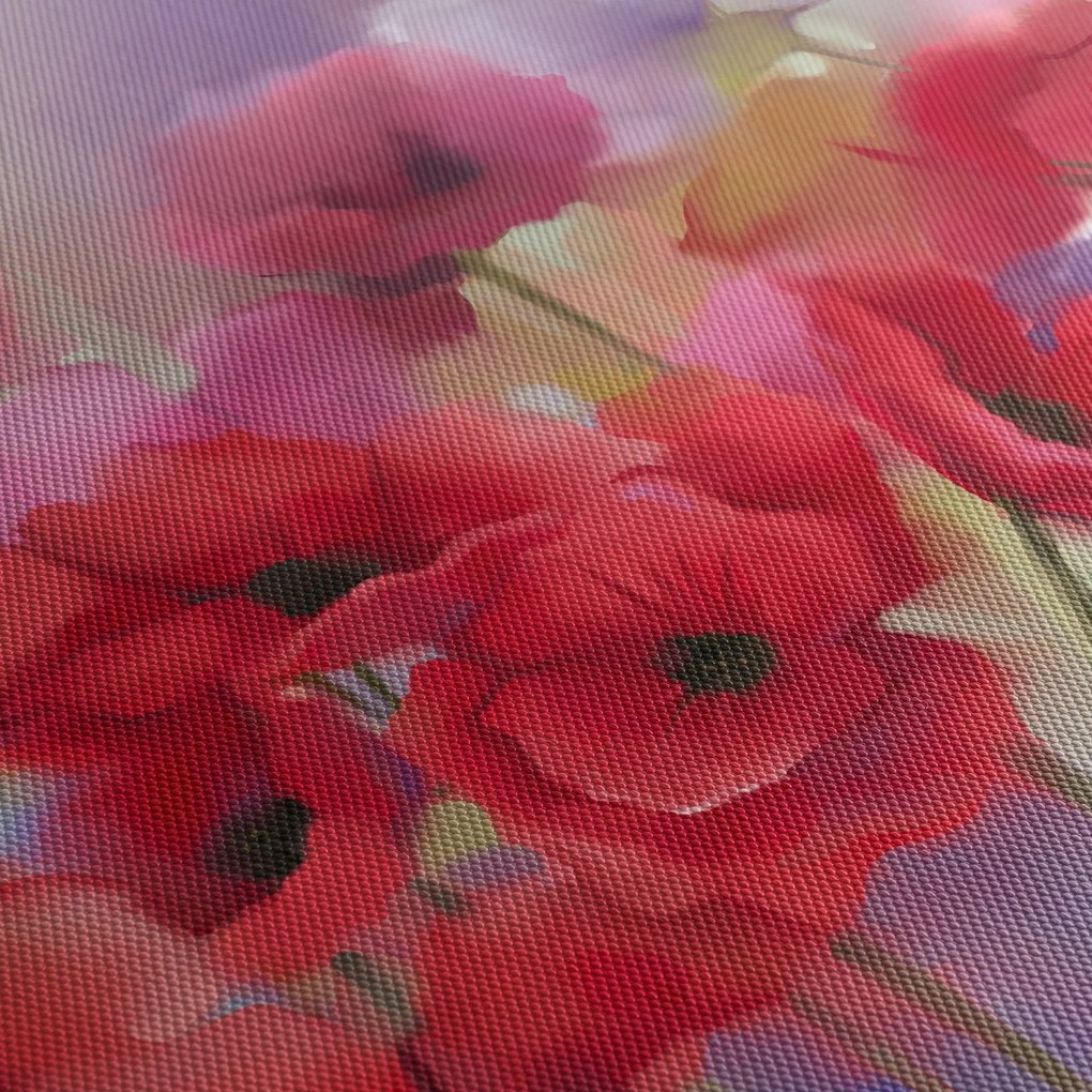 A mák képe (órával) (90x30 cm)