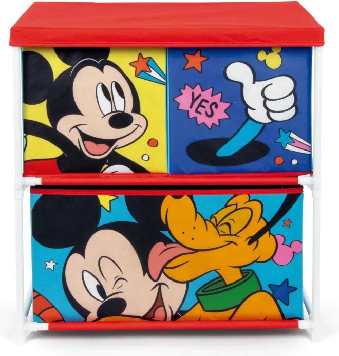Disney Mickey Let's Move játéktároló állvány 3 rekeszes 53x30x60 cm