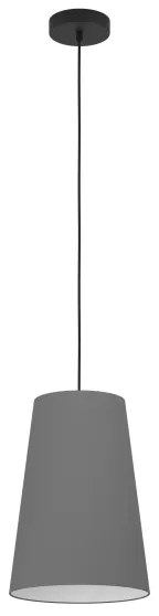 Eglo 390135 - Csillár zsinóron PETROSA 1xE27/40W/230V szürke