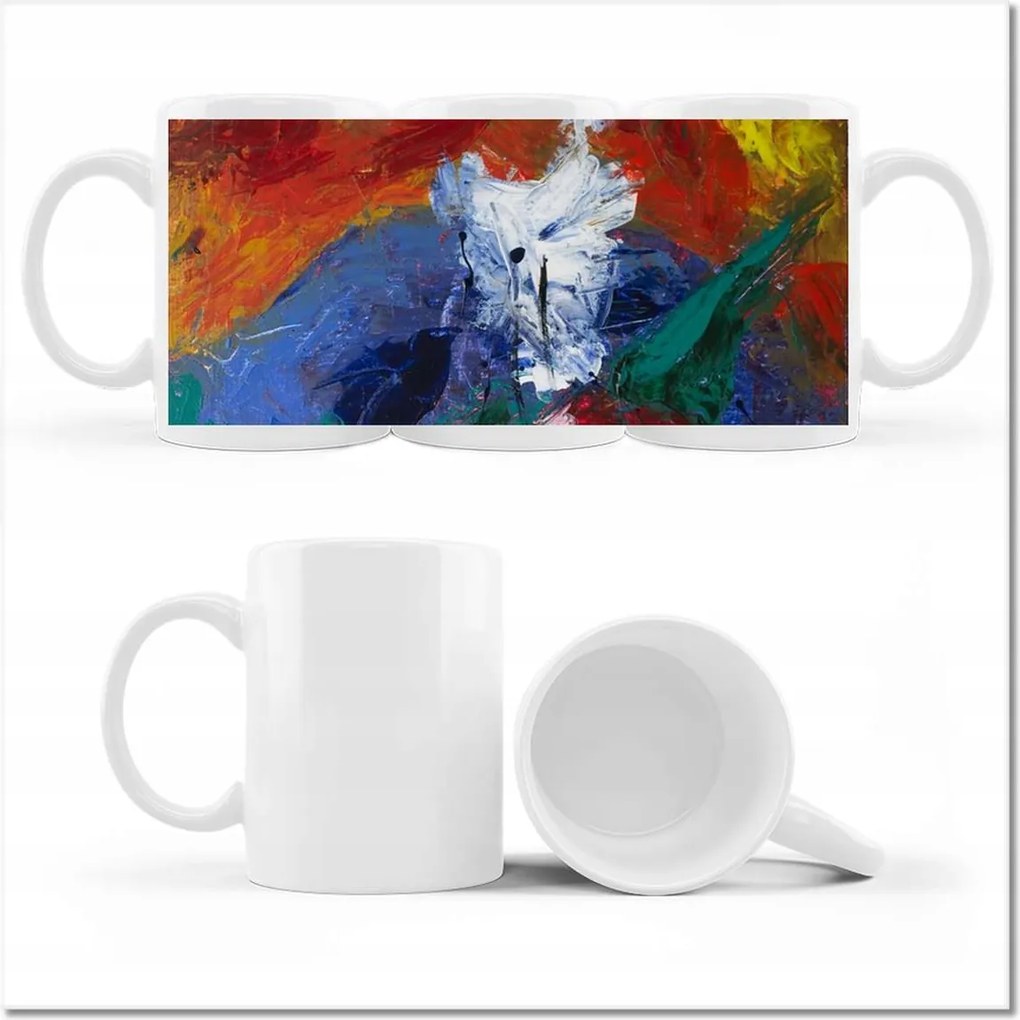 Beryl Absztrakt nyomott mintás bögre