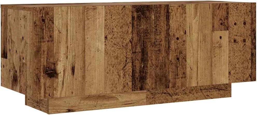 vidaXL antik fa színű szerelt fa éjjeliszekrény 100 x 35 x 40 cm