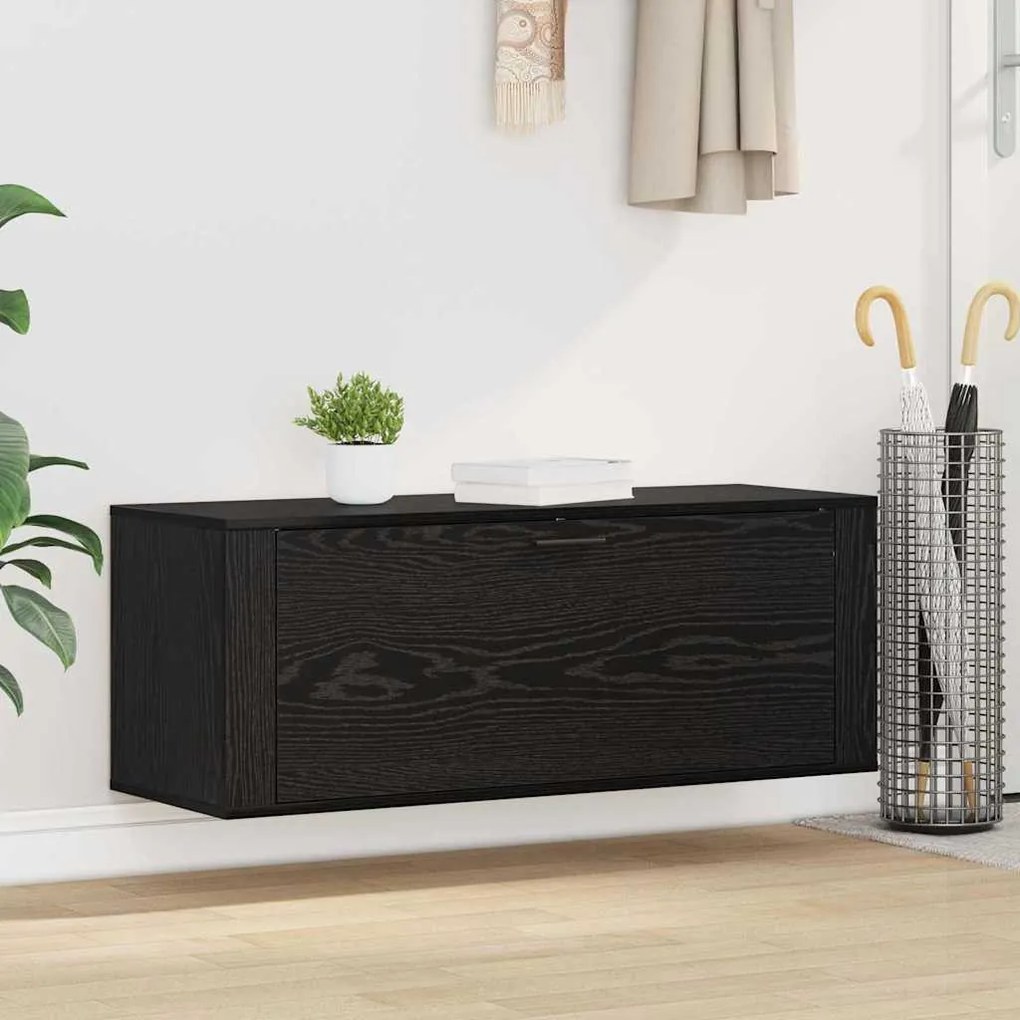 Cipőszekrény polcokkal Musta tammi 100 x 35 x 38 cm Faanyag