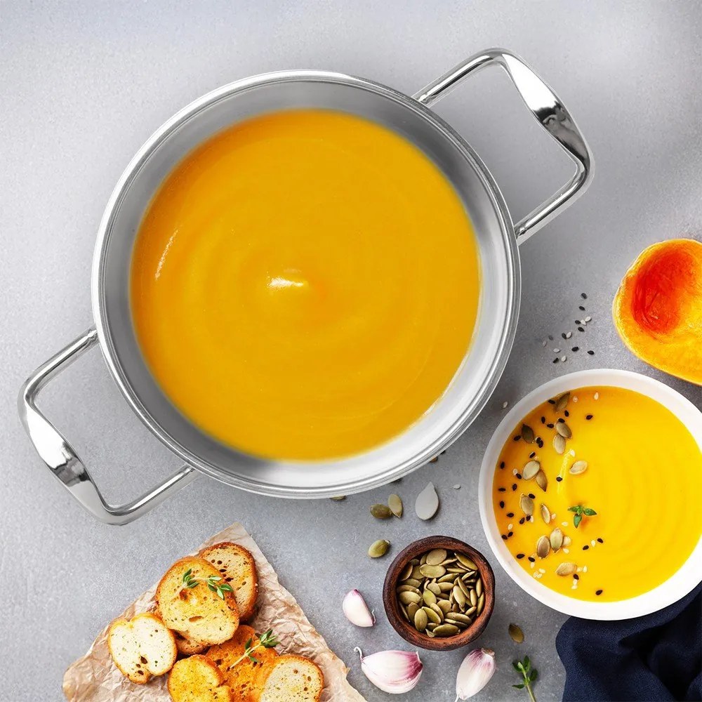 Rozsdamentes acél lábas fedővel 3 l Venice – Orion