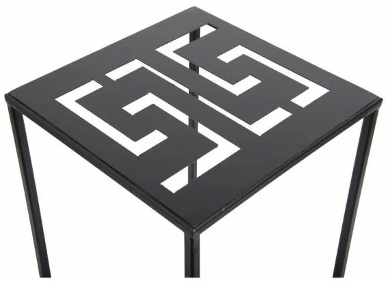 Virágállvány 60x24 cm fekete színben