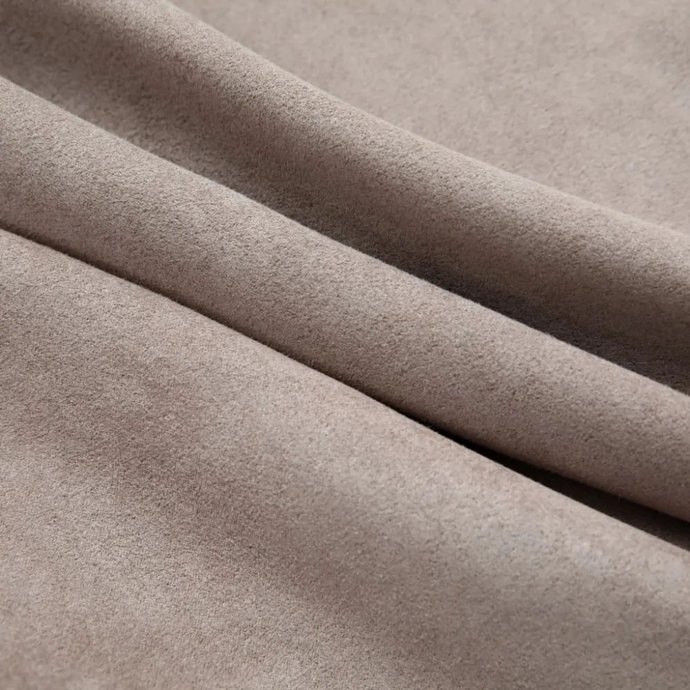 vidaXL 2 db tópszínű sötétítőfüggöny fémgyűrűkkel 140 x 225 cm
