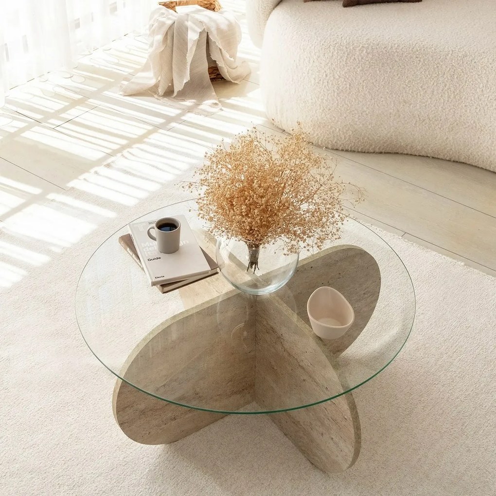 Bubble Travertine konferenciaasztal