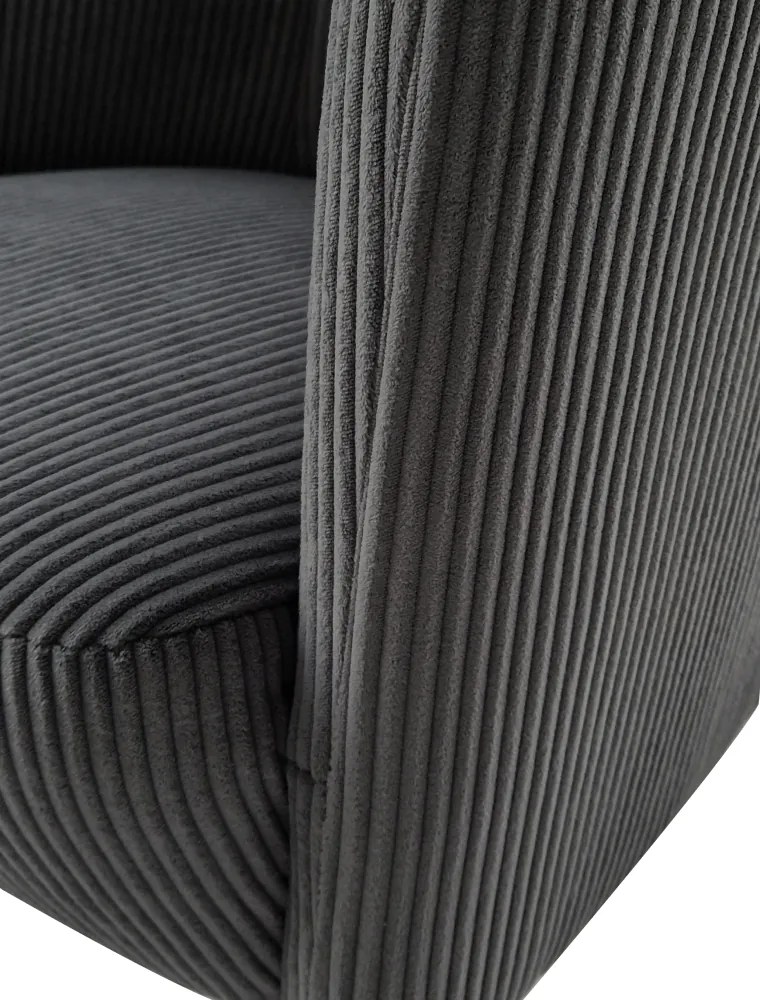 Fotel, szürke/fekete, ALIEN