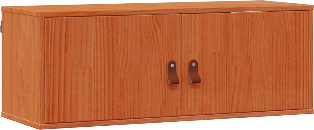 vidaXL Fali Szekrény 2 pcs Faggyú barna 80 x 30 x 30 cm Tömör fenyőfa