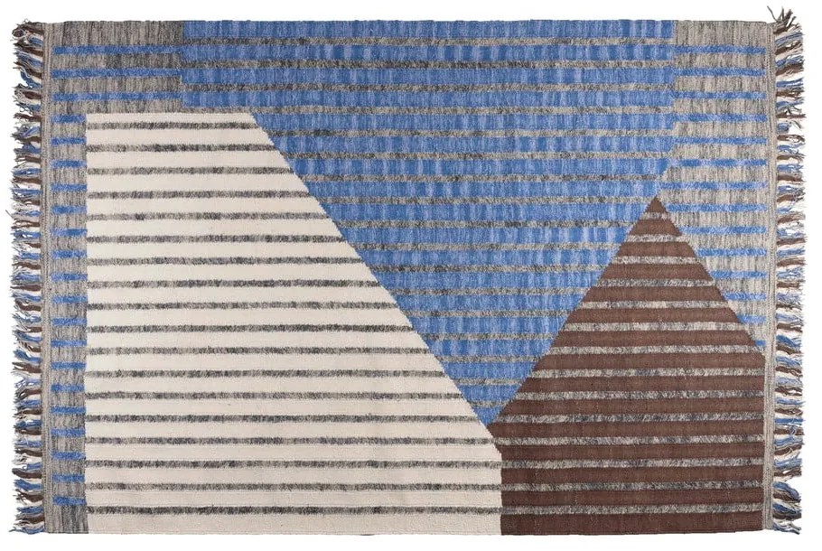 Kék-barna pamut szőnyeg 200x300 cm Hampton – Dutchbone