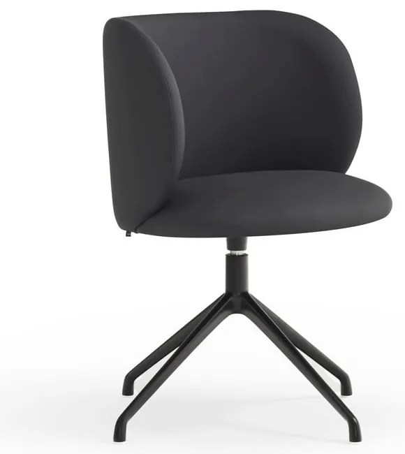 Fekete kárpitozott étkezőfotel Mogi – Teulat