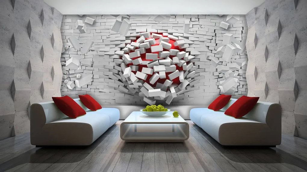 Fotótapéta - Fal 3D (152,5x104 cm)