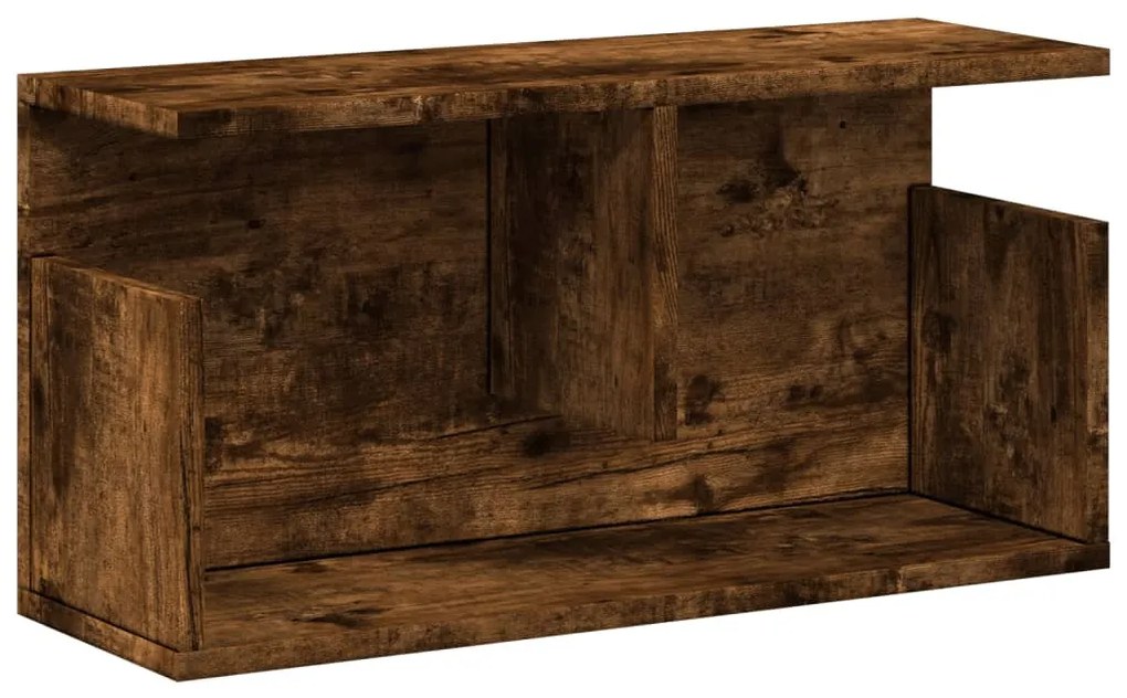 füstös tölgy színű szerelt fa faliszekrény 60 x 20 x 30 cm