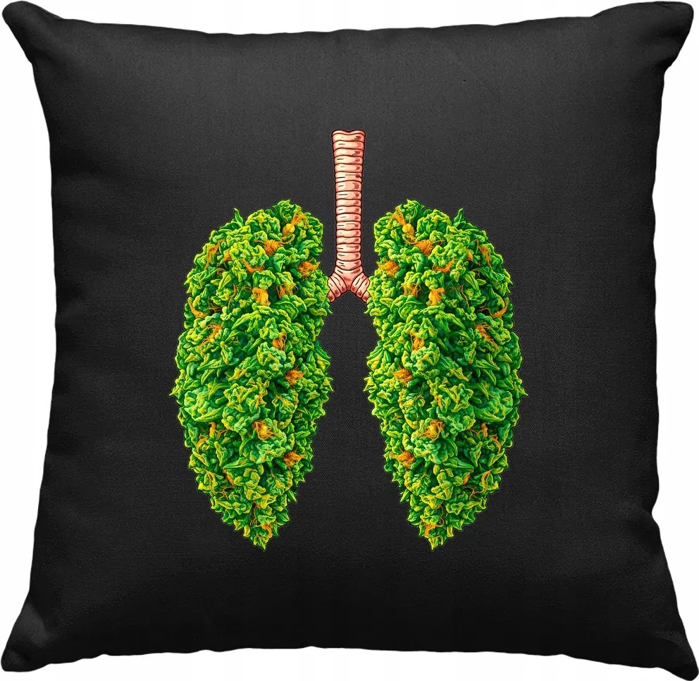 Zöld Tüdőpárna Természet Fekete