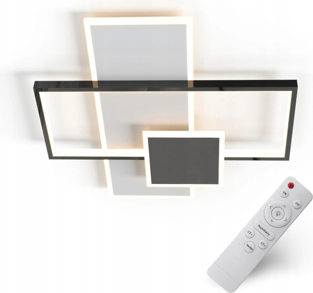 Mennyezeti Lámpa Csillár Plafon Led Függeszték Távirányítóval 49CM Változtatható Szín