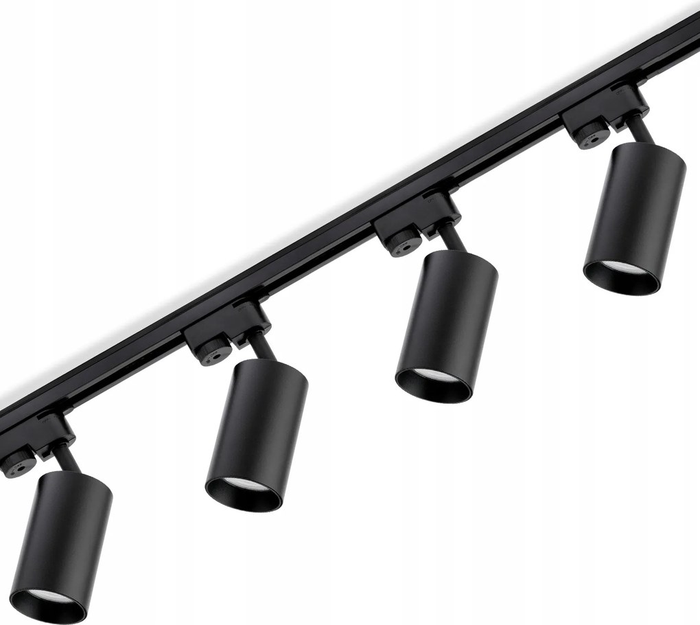 Sínkábel szett Sín 1m 4x Mennyezeti lámpa Reflektor GU10