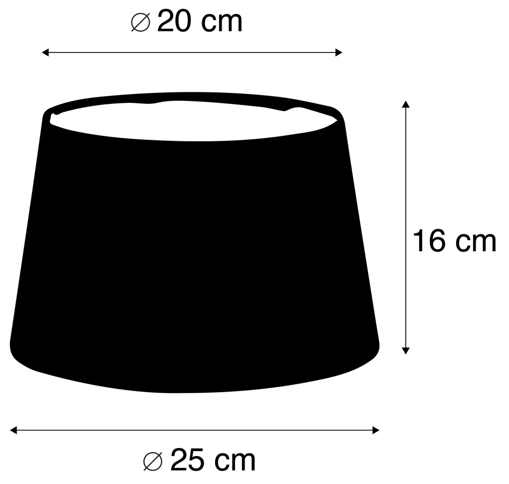Lenvászon lámpabúra szürke 25/16