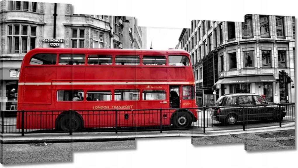 Vászonkép 150x80 Piros busz London