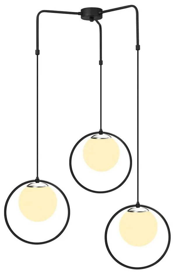 Nazarios fekete fém függőlámpa - Opviq lights