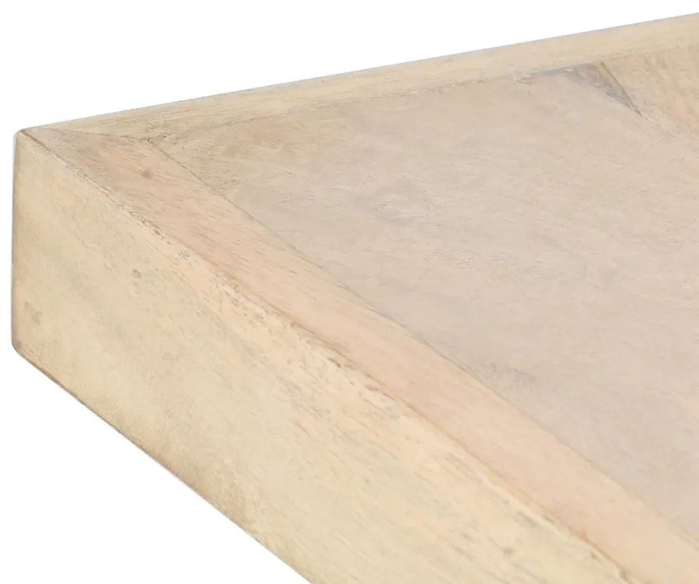 tömör fehérített mangófa étkezőasztal 180 x 90 x 76 cm