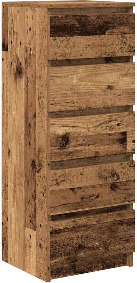 vidaXL antik fa szerelt fa tálalószekrény fiókos 37,5x35x99 cm