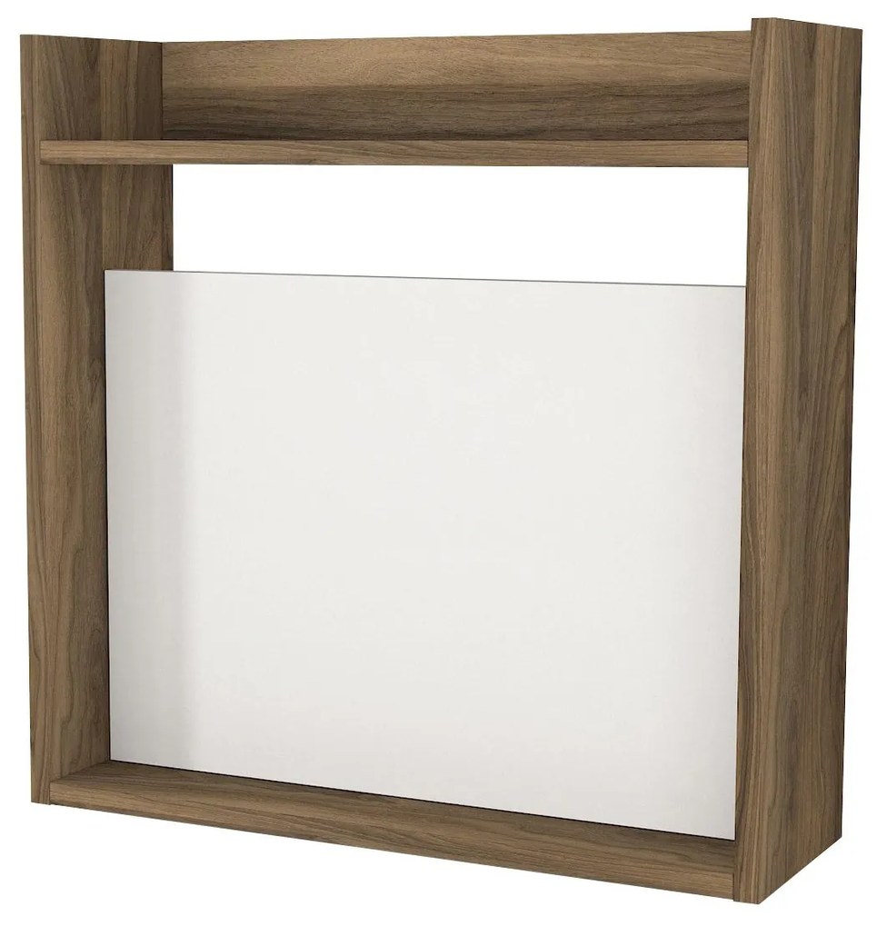 Íróasztal Laptop - White, Walnut