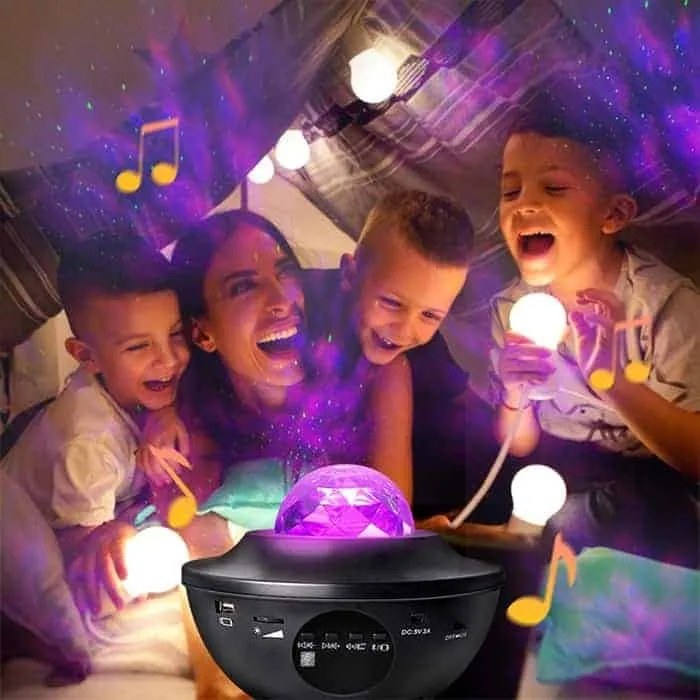Galaxy Sky AKKUS Csillag Vetítő Lézer Projektor Távirányítóval Beépített Hangszoróval