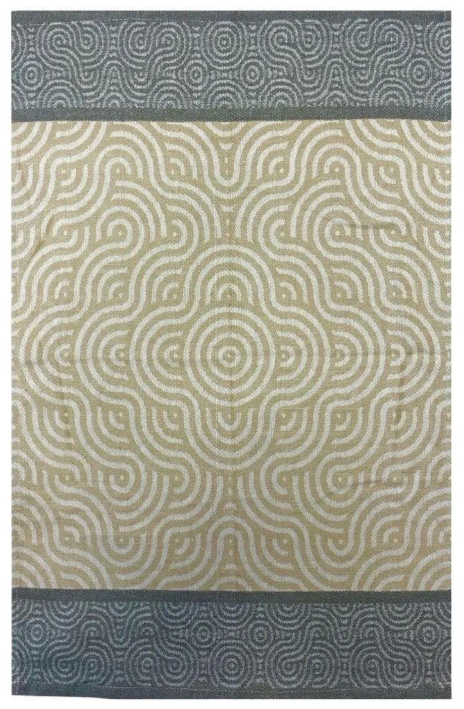 Konyhai pamut törölköző Carino barna 40x60cm Faro