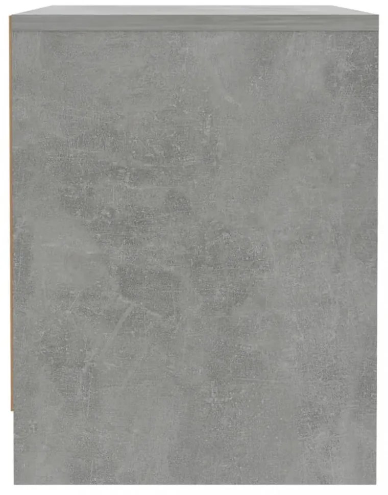 betonszürke szerelt fa éjjeliszekrény 45x34x44,5 cm