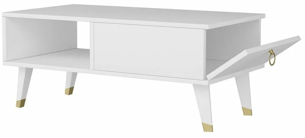 Delux White dohányzóasztal