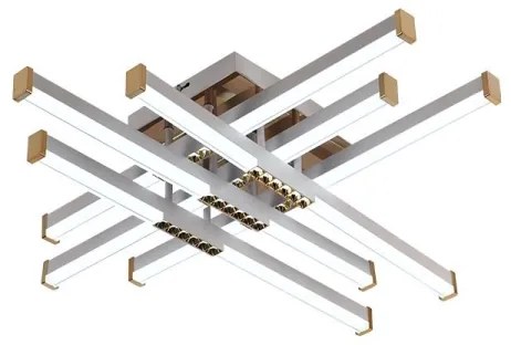 LED Dimmelhető felületre szerelhető csillár LED/90W/230V 3000-6500K + távirányítás