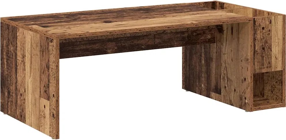 vidaXL Dohányzóasztal Öreg fa 101,5 x 50 x 37 cm Faanyag